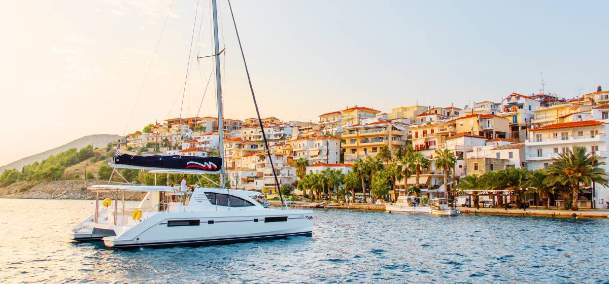 Sailing in Greece.